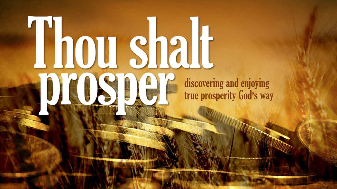 Thou Shalt Prosper Thou Shalt Prosper