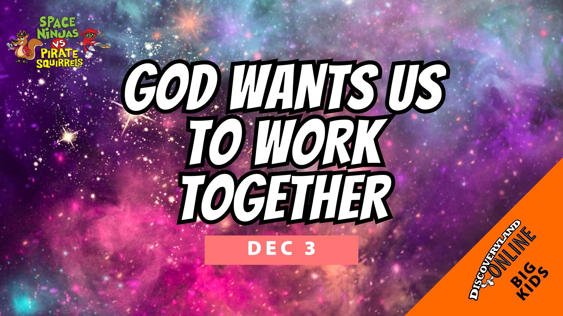 God Wants Us To Work Together