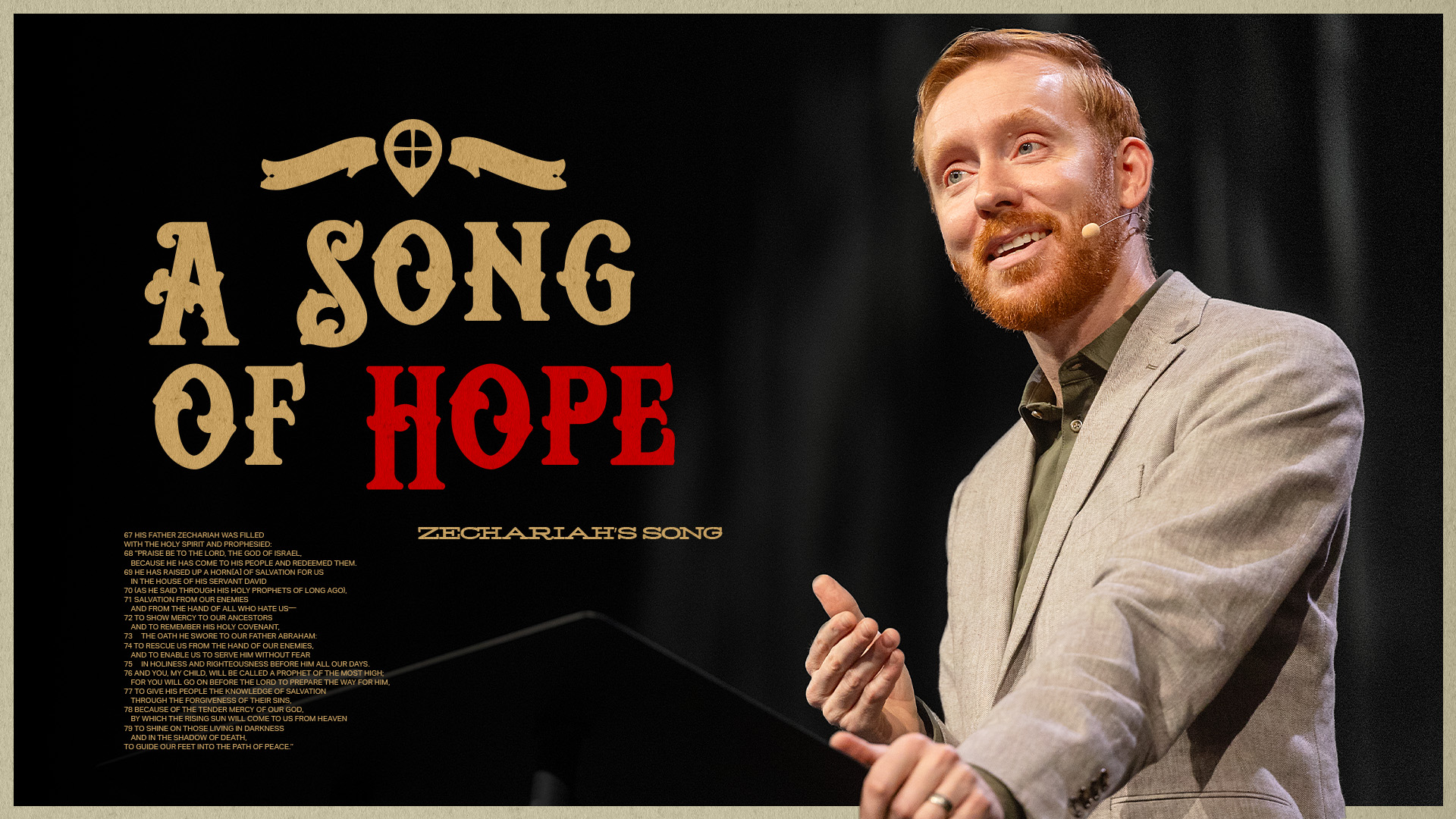 A Song Of Hope (zechariah's Song)