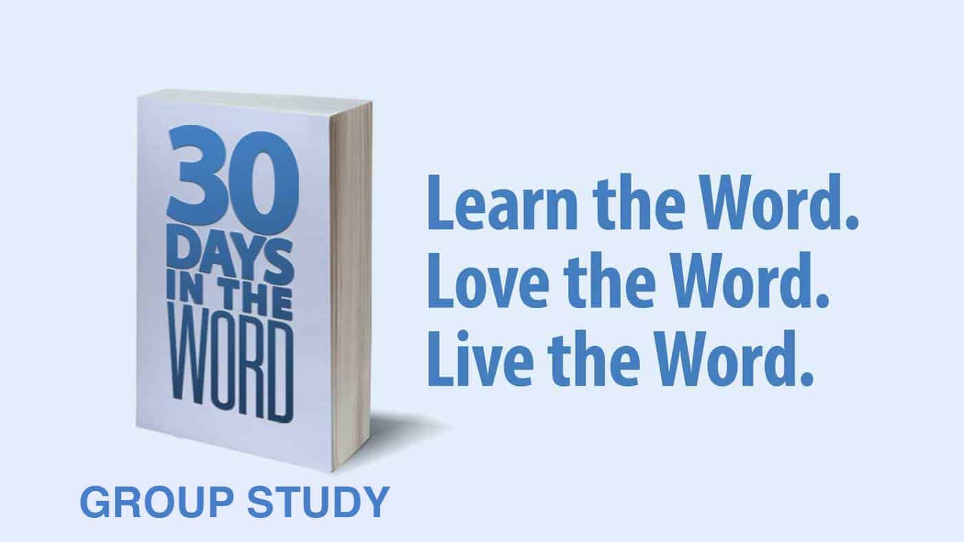 30 Days In The Word Study